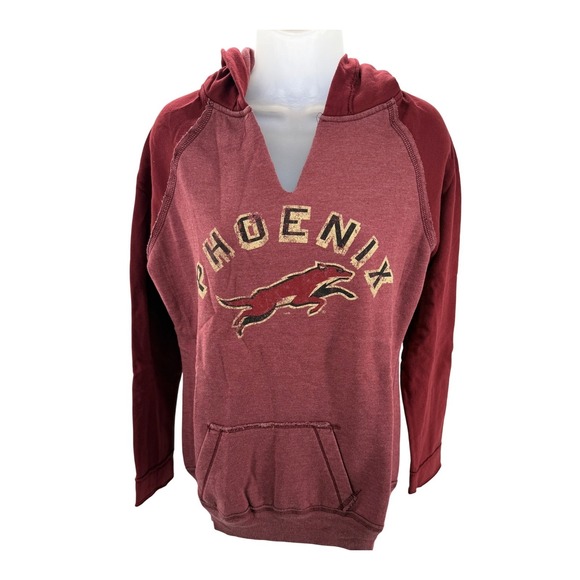 Original Retro Brand Tops - Retro Brand NHL Phoenix Coyotes Maroon Womens Hoodie Sweatshirt Med NEW
